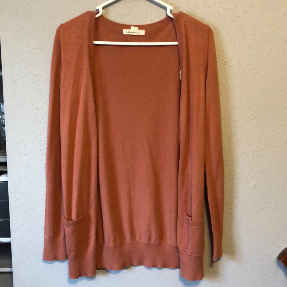 Deep Orange Cardigan